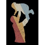 Fathers day retro vintage  Style 22 Poster Chambre Haute Qualité