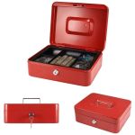 product_image_name-Express-Cash Box Caissette Monnaie,Acier embouti,Poignée chromée,Serrure résistante-2