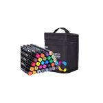 product_image_name-Deli-Professional Sketch Marker Pen - Boite de 30 couleurs - 2 tête (1mm rond, 6mm biseauté)-1