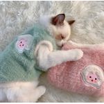 product_image_name-Pet-Charmant vêtement d'hiver pour chat taille M , gilet épais pour la chaleur, design anti-chute pour chiots, chatons et petits animaux-5