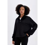 product_image_name-Defacto-سويتشيرت رياضي بقصة واسعة مع ياقة عالية من قماش مودال من DeFactoFit-4