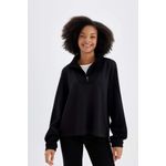 product_image_name-Defacto-سويتشيرت رياضي بقصة واسعة مع ياقة عالية من قماش مودال من DeFactoFit-7