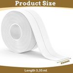 product_image_name-Drop Stop-شريط عازل ذاتي اللصق لحوض الغسيل وحشوة وصلة حائط المطبخ، 3.2 متر-2