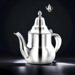 product_image_name-Generic-Théière Inox de couleur argenté & Volume 1400 ml - BERRAD marocaine moderne-2