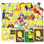 ملصقات 50 ملصق كارتون سيمبسون أنيمي الكتابة على الجدران دراجة نارية سكيت الكمبيوتر المحمول الأمتعة الهاتف مقاوم للماء ملصق لطيف لعبة طفل