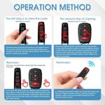 product_image_name-Generic-2 Pièces Telecommande Universelle Portail 433 MHz Code Fixe Bip Télécommande Porte de Garage sans Fil 4 Touches Copieuse pour Porte de Garage Clonage Porte-3