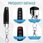 product_image_name-Generic-2 Pièces Telecommande Universelle Portail 433 MHz Code Fixe Bip Télécommande Porte de Garage sans Fil 4 Touches Copieuse pour Porte de Garage Clonage Porte-4