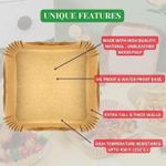 product_image_name-Generic-Papier Cuisson Marron Résistant pour Air Fryer – 200 PCS-3