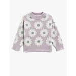product_image_name-Koton-PULL MAILLE POUR FILLE - MOTIFS LILAS-1