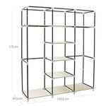 product_image_name-Generic-خزانة ملابس لتخزين ملابسك وحقائب القماش لغرفة النوم - حجم كبير-4