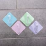product_image_name-Generic-4pcs de 8 Crochets de suspension muraux fort adhésif ,serviettes-2