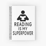 Reading Is My Superpower Spiral Notebook Bloc note