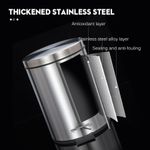 product_image_name-Boston-Poubelle 8L Litres INOX en Acier Inoxydable avec Pédale – Corbeille Métallique 8L pour Bureau, Cuisine et Salle de Bain-5