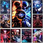 9 ملصقات أنمي مانجا Jujutsu Kaisen، ملصق غرفة بحجم A4