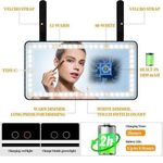 product_image_name-Generic-Miroir de Maquillage LED avec Eclairage Tactile – Rechargeable USB Type-C – 10.2” Ultra Fin-7