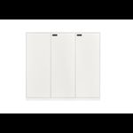 product_image_name-Kitea-Armoire Solidis 3 Portes Avec Serrure - Blanc-3