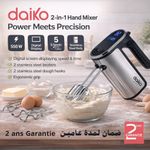 product_image_name-Daiko-Batteur à Main 2 en 1 Écran Digital 550W, 5 Vitesses Fonction Turbo, Corps en Inox, BT9594K -1
