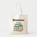 product_image_name-Generic-Tote Bag Happiness is happy players from Bingo Fun Bingo Ba Unique, haute qualité-2