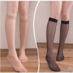 product_image_name-Generic-Pack 2 paires bas courts en Nylon pour femmes, Sexy, couleur chair, noir,-1