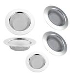 product_image_name-Generic-Lot de 5 crépines d'évier en acier inoxydable à mailles fines - Durables et résistantes au colmatage-1