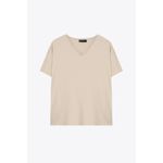 product_image_name-Marwa-تيشيرت بيج فاتح بياقة على شكل حرف V مستقيم-1