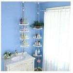 product_image_name-Generic-Étagère d’Angle 4 Niveaux Shelf Depot – Rangement Salle de Bain Sans Fixation avec Poteau à Tension-3