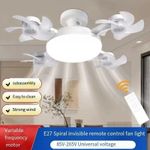 Generic Ventilateur de plafond avec éclairage LED et télécommande