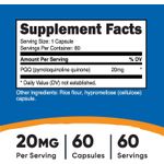 product_image_name-Nutricost-Nutricost, PQQ, 20 mg, 60 capsules-2