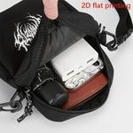 product_image_name-Generic-Sac Bandoulière Noir Élégant à Motif "Ailes Gothiques" - Bandoulière Réglable, Design Compact, Multiples Poches, Idéal pour un Usage Quotidien-2