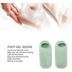 product_image_name-Generic-Chaussettes en silicone réutilisables, gel SPA, hydratant, blanchissant, prolongateur, velours doux, couleur verte.-2
