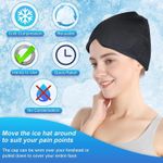 product_image_name-Generic-Bonnet anti-migraine Noir avec masque de glace pour migraines, tensions, sinus et stress-4