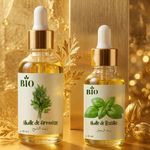 Bio Pack x2 Huile de armoise 50 ml et Huile de basilic 30 ml naturel