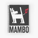 White Dog Mambo Spiral Notebook Bloc note