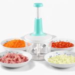 product_image_name-Generic-Hachoir Manuel Multifonction 2L – Coupe-Légumes à Poussoir – Bol Transparent Grande Capacité – Lames en Acier Inoxydable – Idéal Viande, Légumes, Oignons-1