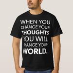 product_image_name-Generic-Change Your Thoughts, Change Your Worl T-Shirt unique design - t shirt tres bon qualite-1