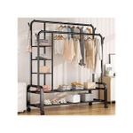 product_image_name-Generic-Penderie et Porte-manteau à double pôle avec 5 étages très solide YP-618-2