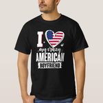 product_image_name-Generic-I Love My Crazy American Boyfriend Cute USA Flag H T-Shirt unique design - t shirt tres bon qualite-1