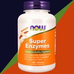 Now Foods Super Enzymes - Favorise une bonne digestion - 180 Comprimés