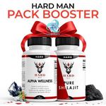 Hardman Pack booster de testérone pour homme, Alpha wellness & Shilajit , 500mg, 30 Capsule