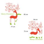 product_image_name-Generic-Autocollant Merry Christmas Gazelle sticker happy new year - EV 70073 Rouge / Vert-3