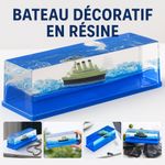 product_image_name-Generic-Bateau Décoratif en Résine avec Effets de Vagues en 3D – Mini Maquette Artistique Marine pour Bureau & Maison-1