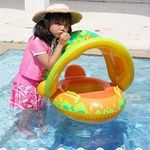 product_image_name-Generic-Bouée Bébé avec Toit Anti-UV – Flotteur Sécurisé pour Piscine ou Plage-1