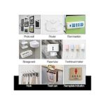 product_image_name-Generic-Crochet adhésif transparent double face mural sans perçage fixation solide réutilisable rangement maison cuisine.-4