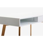 product_image_name-Generic-Bureau Scandinave Design 50x100cm Blanc et Bois Naturel avec Tiroir Rangement Bureau Chambre Style Moderne-2