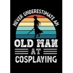 Old man at cosplaying  Poster Chambre Haute Qualité
