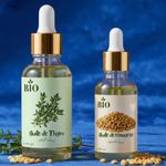 Bio Pack x2 Huile de thym 50 ml Huile de fenugree 30 ml naturel éclat