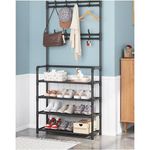 product_image_name-Generic-أرفف تخزين 2 في 1 مع حامل معاطف و4 أرفف للأحذية-5