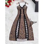 product_image_name-Generic-Robe De Nuit Sexy 2 Pièces ,Chemise De Nuit Léopard Avec Culotte String Lingerie-3