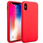 product_image_name-Generic-iphone X حافظة سيليكون لجهاز سليكون وحريري ضد الصدمات (Rouge)-1