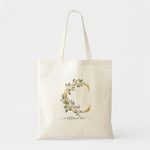 product_image_name-Generic-Tote bag letter "c" minimal green gold monograph Unique, haute qualité-2